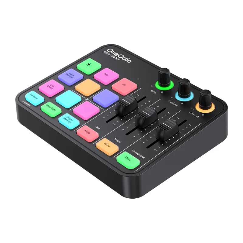 OneOdio Solocaster Audio Mixer and Sound Card